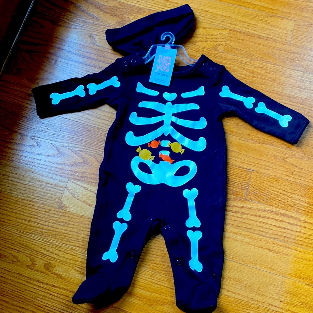NWT - Halloween Skeleton Onesie